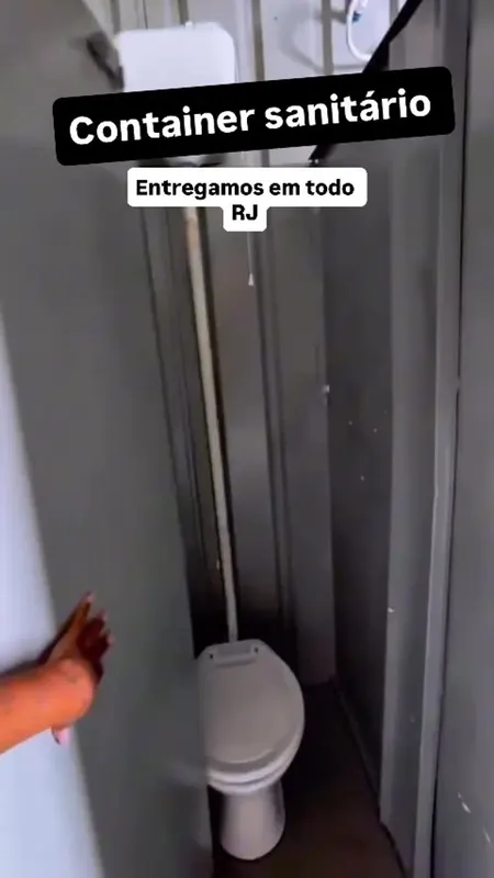 Aluguel de container sanitário para obra. O melhor do Rio! Diversos modelos para solucionar a sua obra 🚧